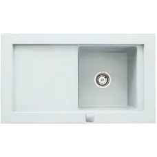 Кухонная гранитная мойка Teka AURA 45B TG 40143058 белый + стеклянная доска (88401) Кухонная гранитная мойка Teka AURA 45B TG 40143058 белый + стеклянная доска (88401)