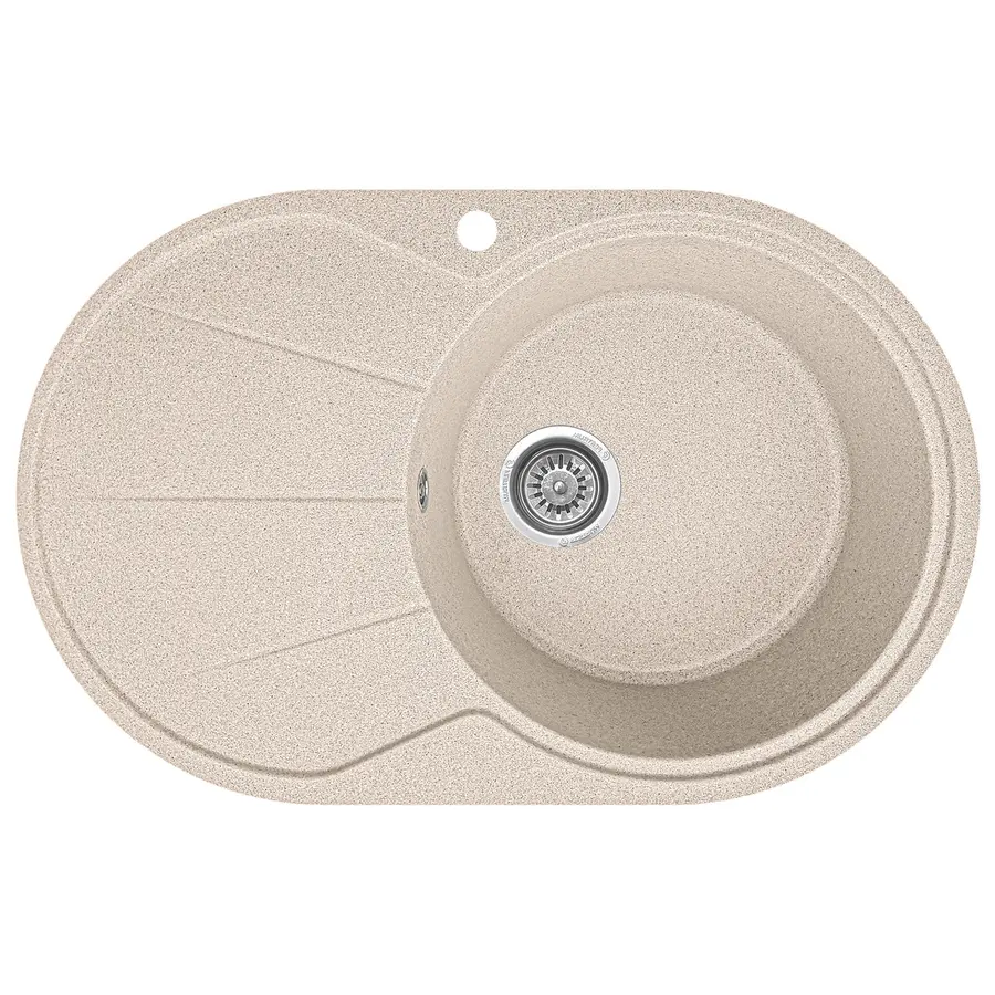 Гранітна кухонна мийка EcoLine 18L 775x495мм Сірий