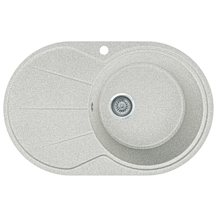Гранітна кухонна мийка EcoLine 18L 775x495мм Сірий
