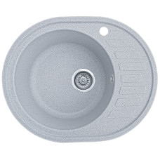 Гранітна кухонна мийка EcoLine 23R 610x500мм Сірий