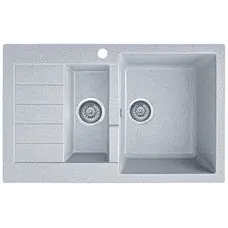 Гранітна кухонна мийка EcoLine 29L 785x495мм Сірий