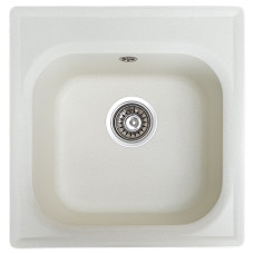 Кухонна гранітна мийка Valetti Europe модель №1 біла 44*43