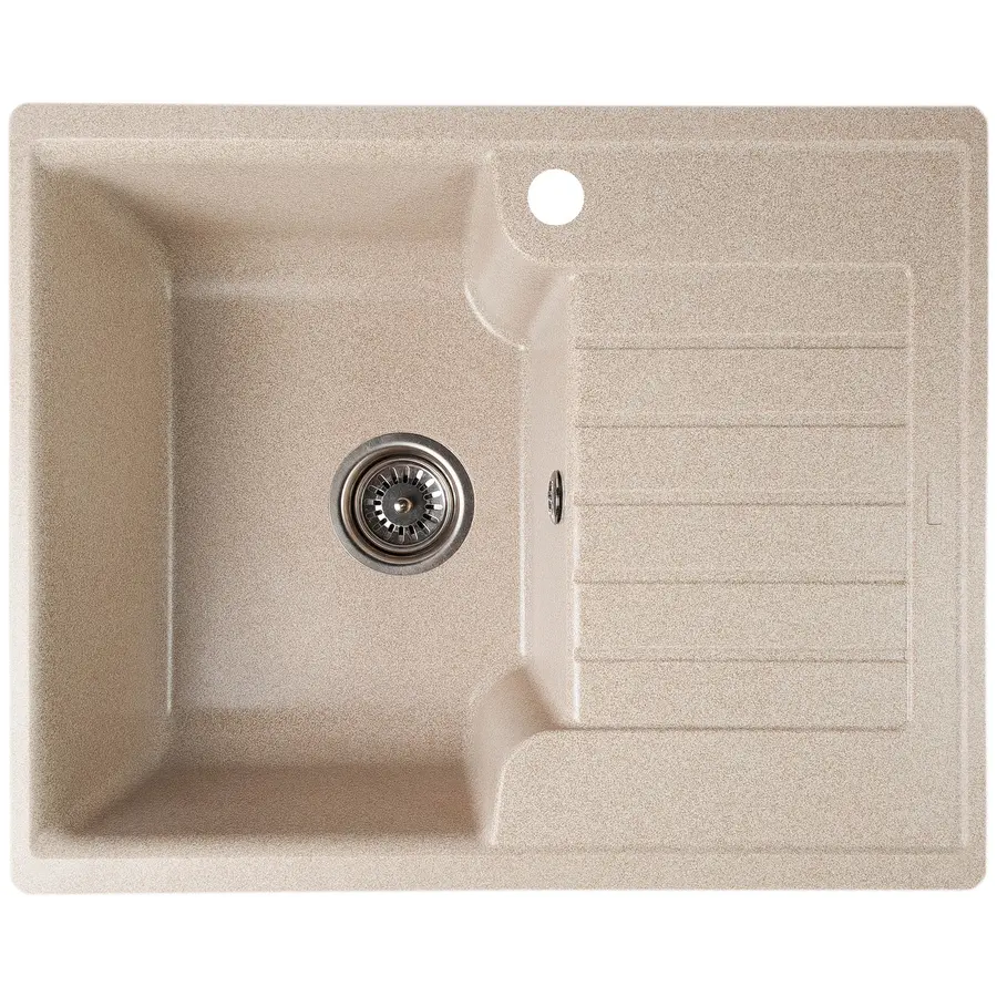 Гранітна кухонна мийка Valetti Europe модель №12 бежева 62*50