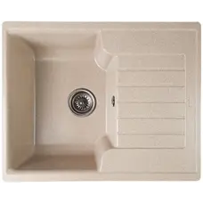 Гранітна кухонна мийка Valetti Europe модель №12 бежева 62*50