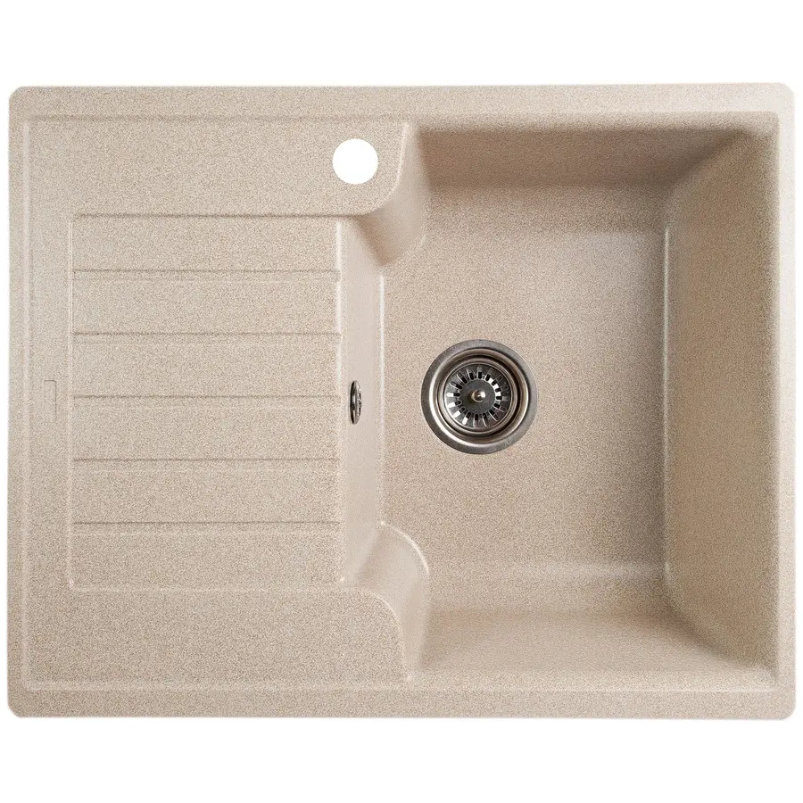 Гранітна кухонна мийка Valetti Europe модель №12 бежева 62*50