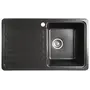 Гранітна кухонна мийка Valetti Europe модель №17 чорна 76*46
