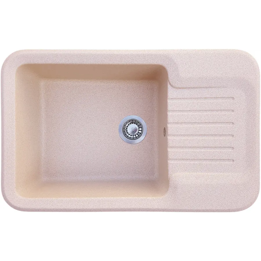 Гранитная кухонная мойка Valetti Europe модель №55 белая 81 * 51