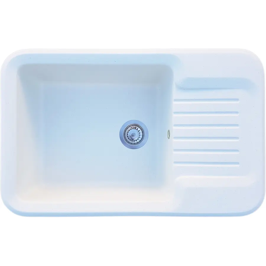 Гранитная кухонная мойка Valetti Europe модель №55 белая 81 * 51