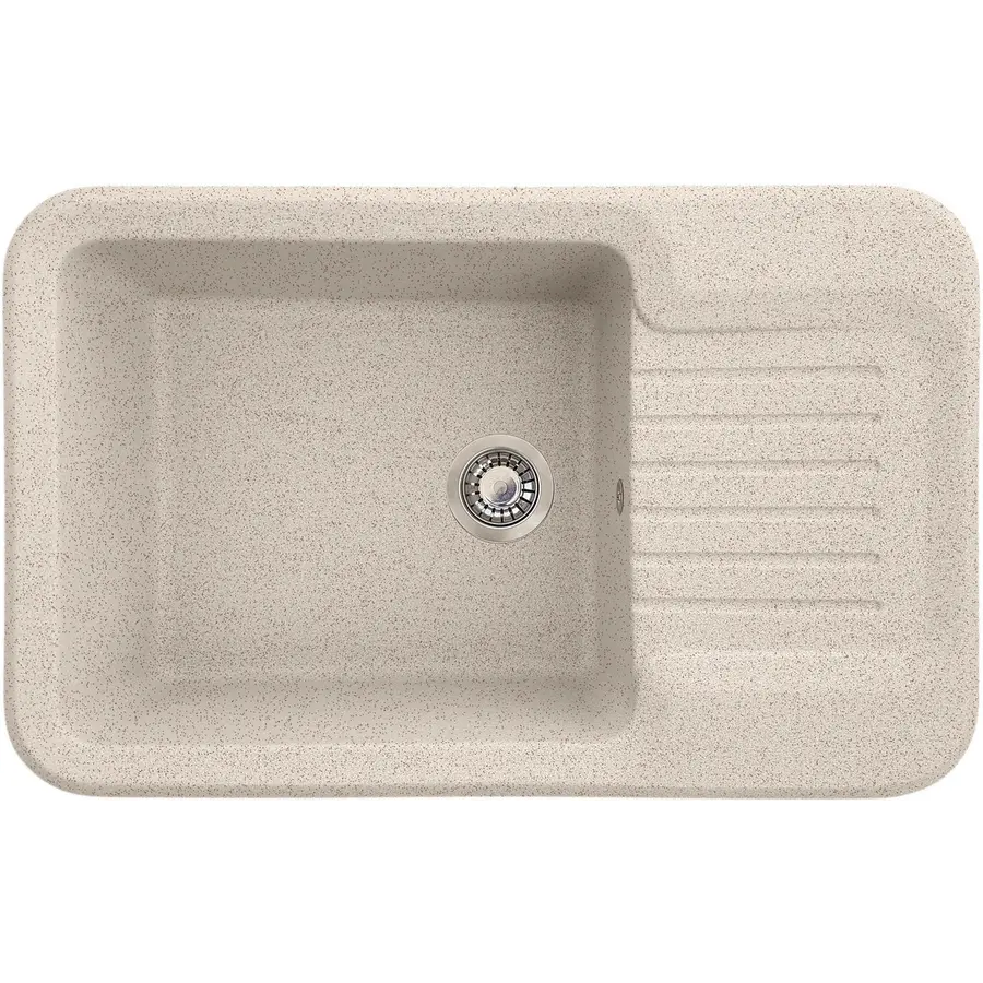 Гранитная кухонная мойка Valetti Europe модель №55 белая 81 * 51