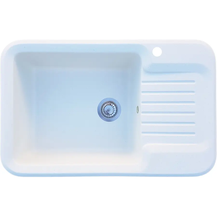 Гранитная кухонная мойка Valetti Europe модель №55 белая 81 * 51