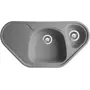 Гранитная угловая мойка Valetti Europe модель №20 серая 95 * 50