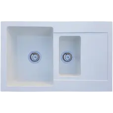 Гранітна мийка Valetti Europe модель №34 біла 79*50