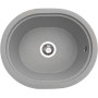 Гранітна кухонна мийка під стільницю Valetti Europe модель №60 сіра 51*43
