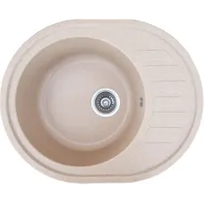 Гранітна кухонна мийка Valetti EcoLine модель №23 бежева 62*50