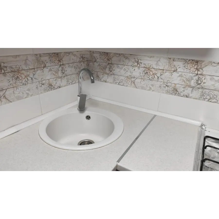 Гранитная кухонная мойка Valetti Europe модель №7 500 белая