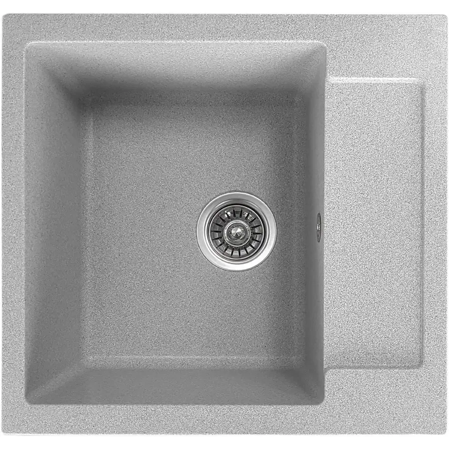 Гранитная кухонная мойка Valetti Europe модель №69 серая 52 * 50