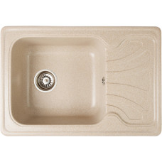 Гранітна мийка для кухні Valetti EcoLine модель №10 бежева 64*44