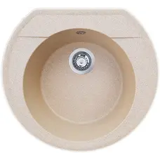 Гранітна кухонна раковина Valetti EcoLine модель №31 бежева 53*49