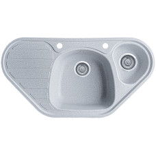 Гранітна кухонна мийка EcoLine 20D 950x500мм Сірий