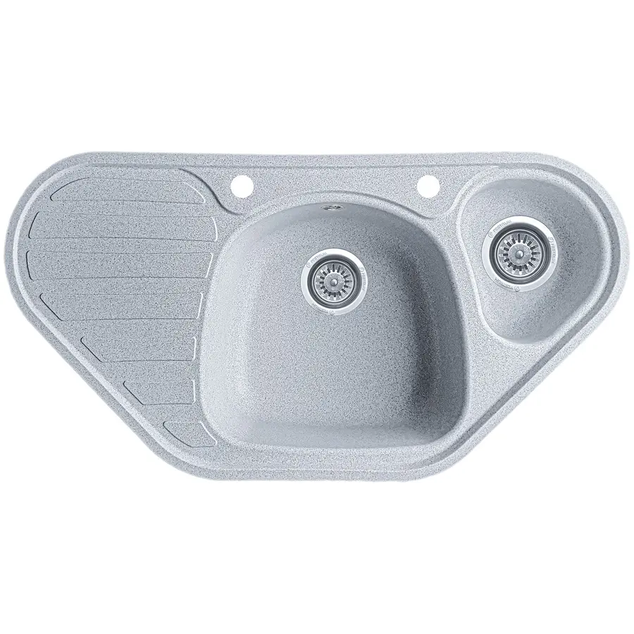 Гранітна кухонна мийка EcoLine 20D 950x500мм Сірий