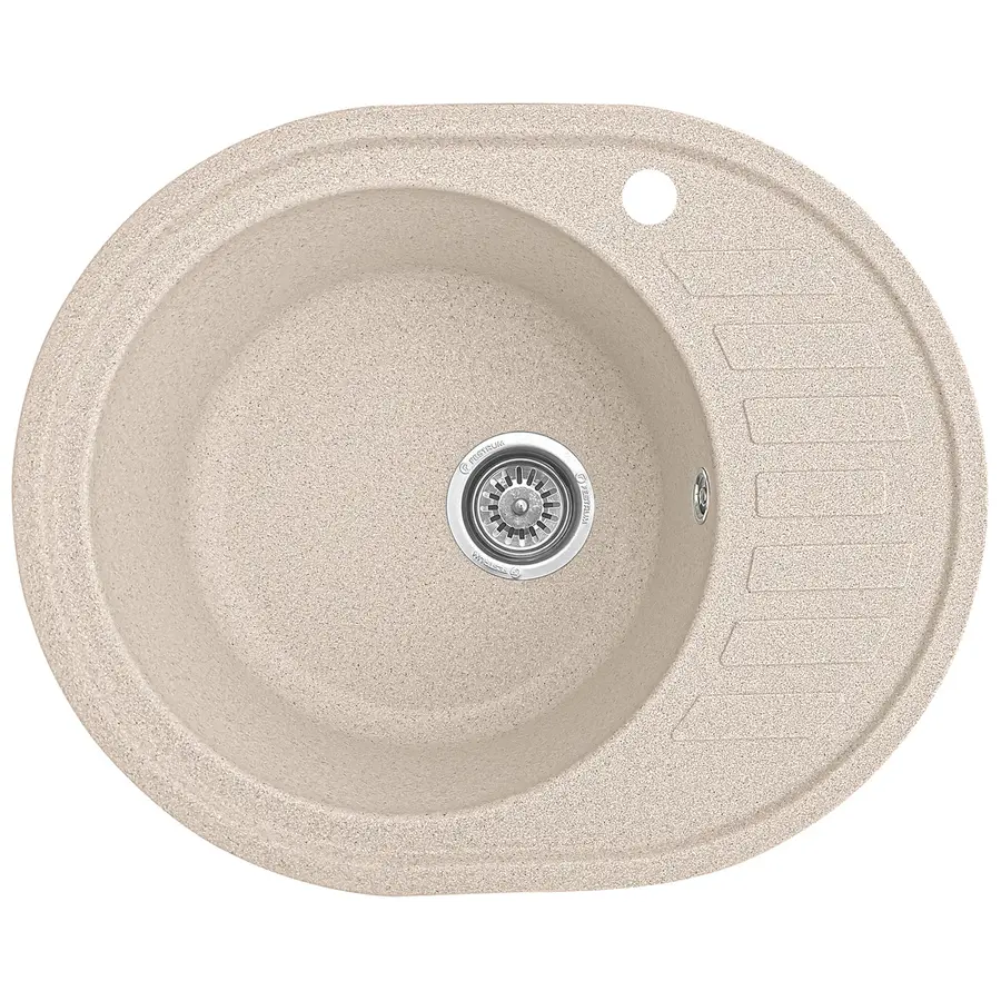 Гранітна кухонна мийка EcoLine 23R 610x500мм Терра