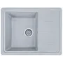 Гранітна кухонна мийка EcoLine 28N 620x500мм Сірий