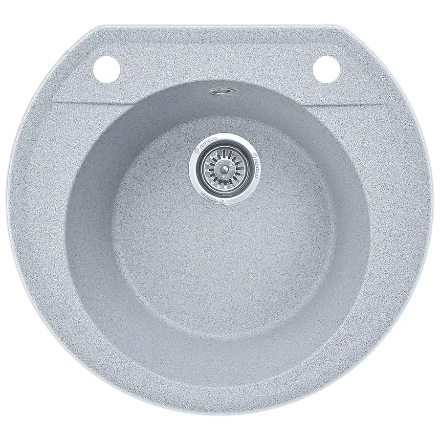 Гранітна кухонна мийка EcoLine 31D 530x490мм Сірий
