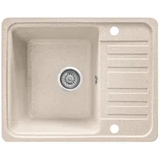 Гранітна кухонна мийка Valetti 9D 570x460мм Бежевий