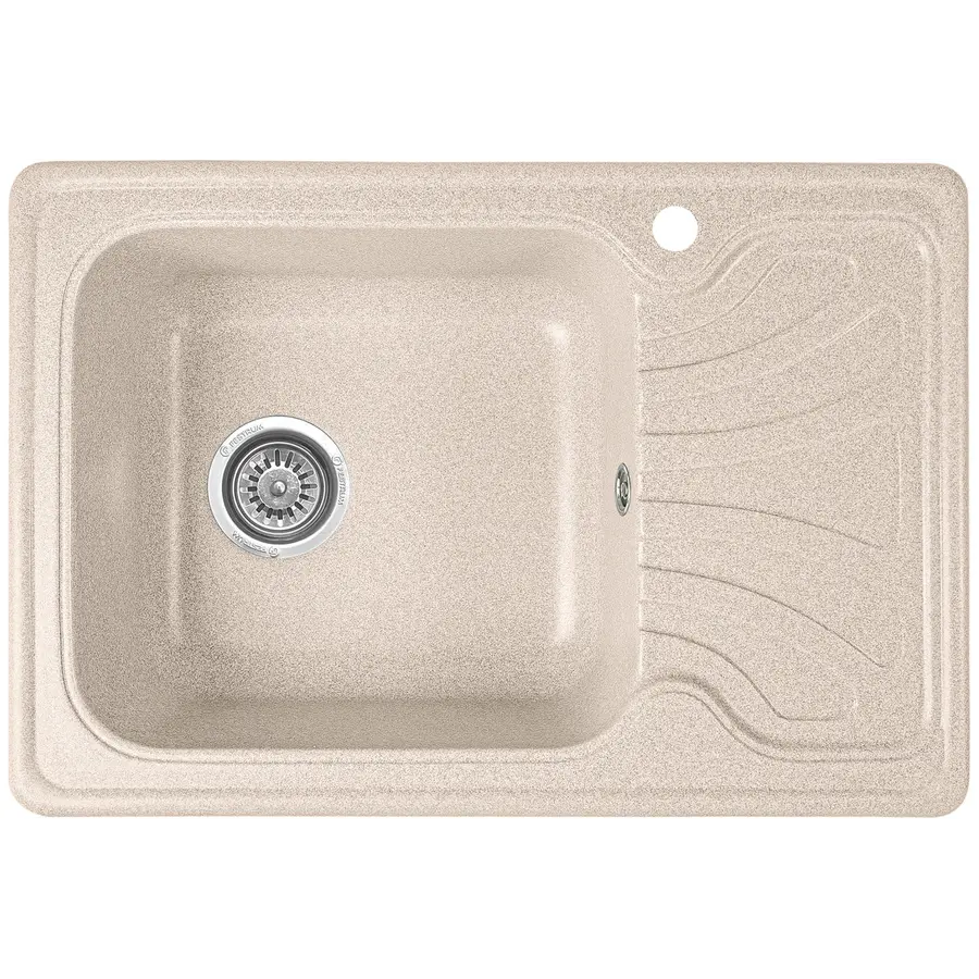 Гранітна кухонна мийка Valetti 10D 640x440мм Бежевий