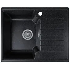 Гранітна кухонна мийка Valetti 12R 610x500мм Чорний