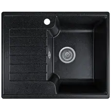 Гранітна кухонна мийка Valetti 12L 610x500мм Чорний