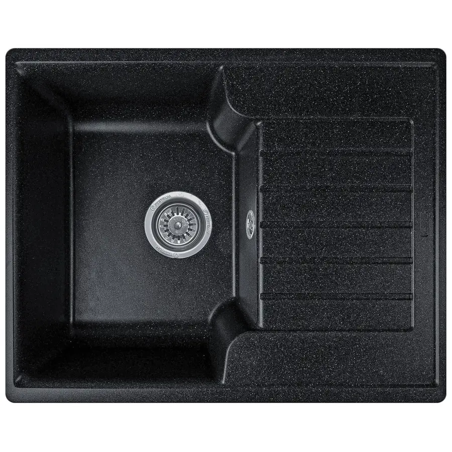 Гранітна кухонна мийка Valetti 12L 610x500мм Чорний