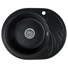 Гранітна кухонна мийка Valetti 13R 600x470мм Чорний