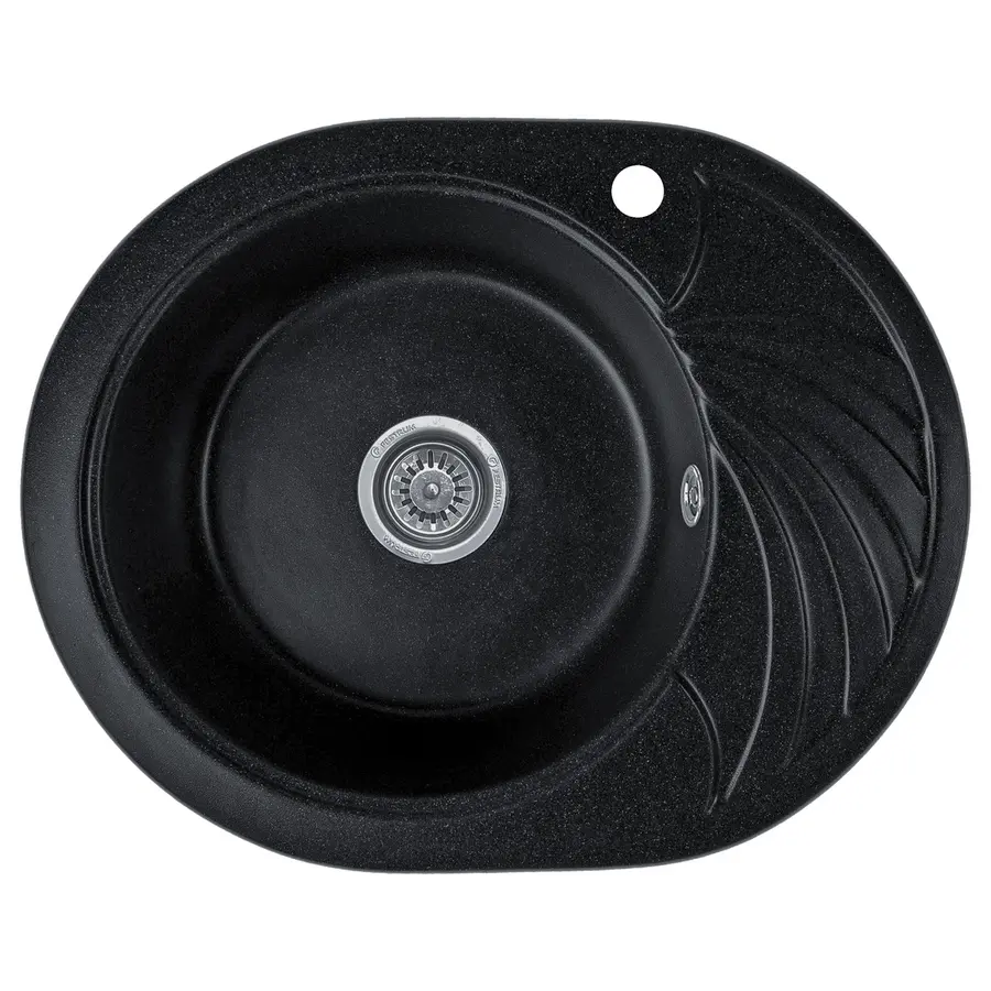 Гранітна кухонна мийка Valetti 13R 600x470мм Чорний