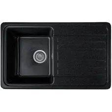 Гранітна кухонна мийка Valetti 17N 760x460мм Чорний