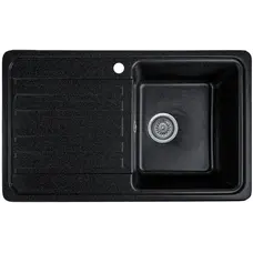 Гранітна кухонна мийка Valetti 17L 760x460мм Чорний