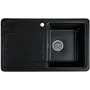 Гранітна кухонна мийка Valetti 17L 760x460мм Чорний