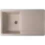 Гранитная кухонная мойка Valetti Standart модель №17 бежевая 76 * 46