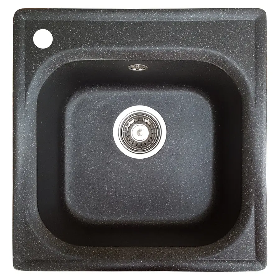 Гранитная мойка Valetti Europe модель №1 черная 44 * 43