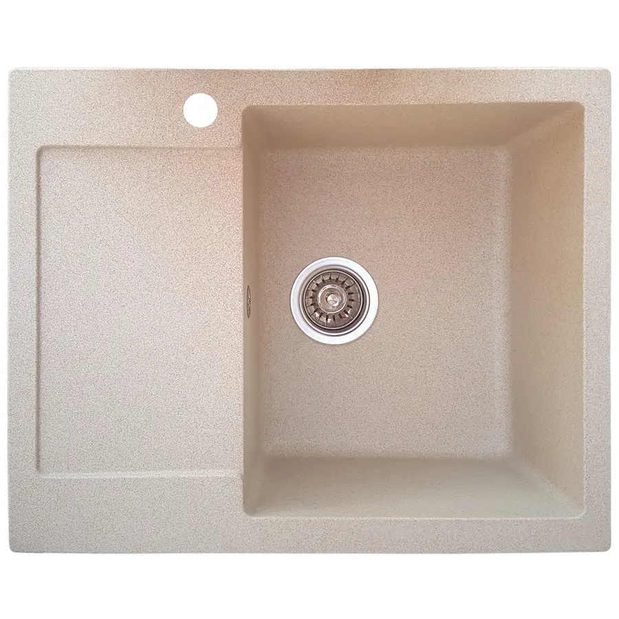 Гранітна кухонна мийка Valetti Europe модель №26 бежева 62*50