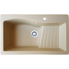 Гранітна кухонна мийка Valetti Europe модель №22 бежева 86*50