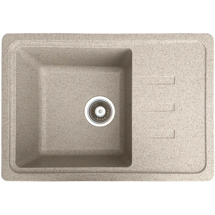 Гранитная мойка Valetti Europe модель №35 серая 62 * 44