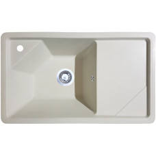 Гранітна кухонна мийка Valetti Europe модель №58 біла 78*46