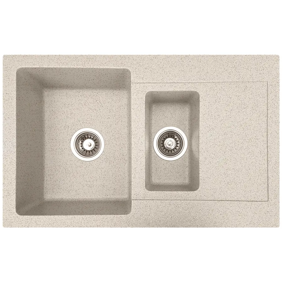 Гранітна мийка для кухні Valetti Europe модель №30 чорна 79*50