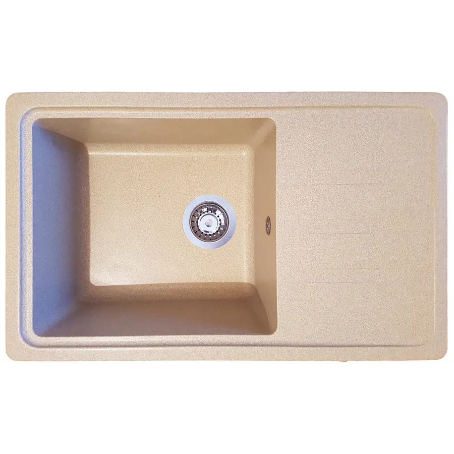 Гранитная кухонная мойка Valetti Europe модель №63 белая 71 * 44