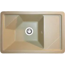 Гранітна кухонна мийка Valetti Europe модель №64 бежева 72*46