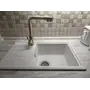 Гранитная кухонная мойка Valetti Europe модель №63 белая 71 * 44