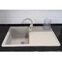 Гранитная кухонная мойка Valetti Standart модель №17 бежевая 76 * 46