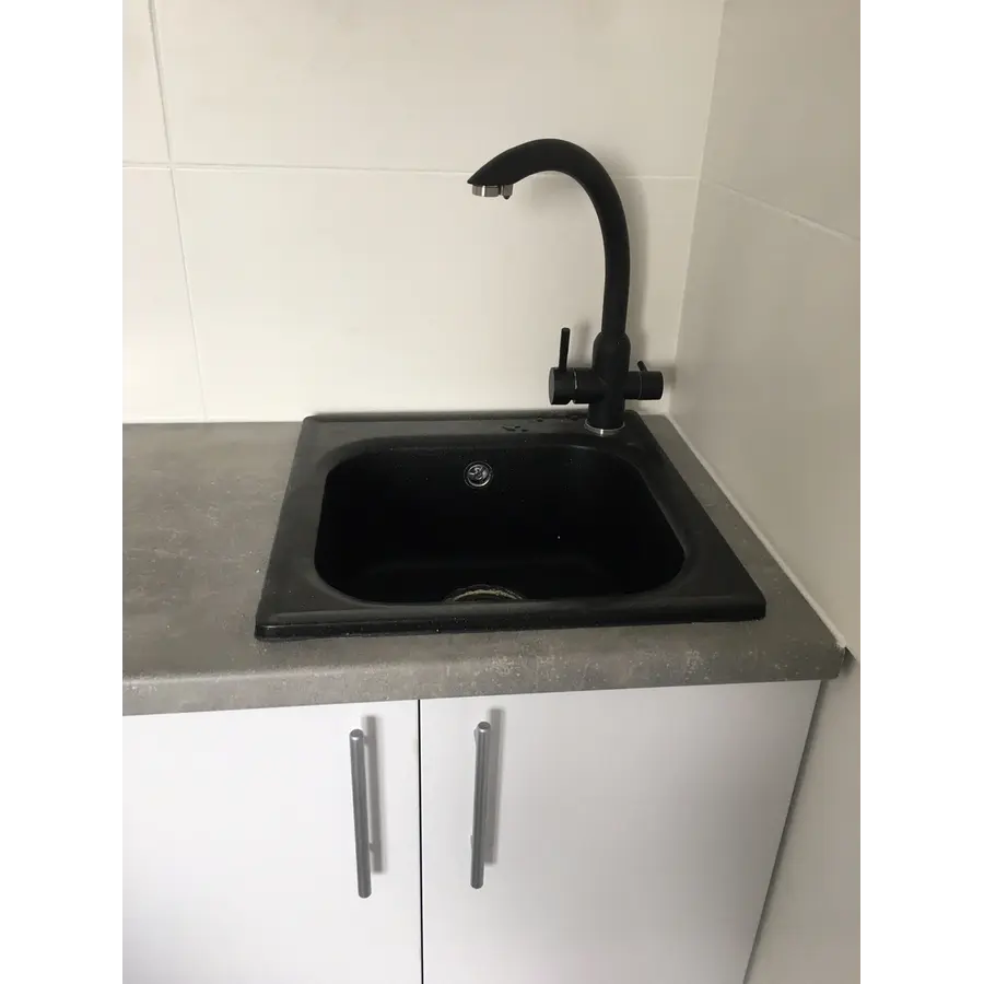 Гранитная мойка Valetti Europe модель №1 черная 44 * 43