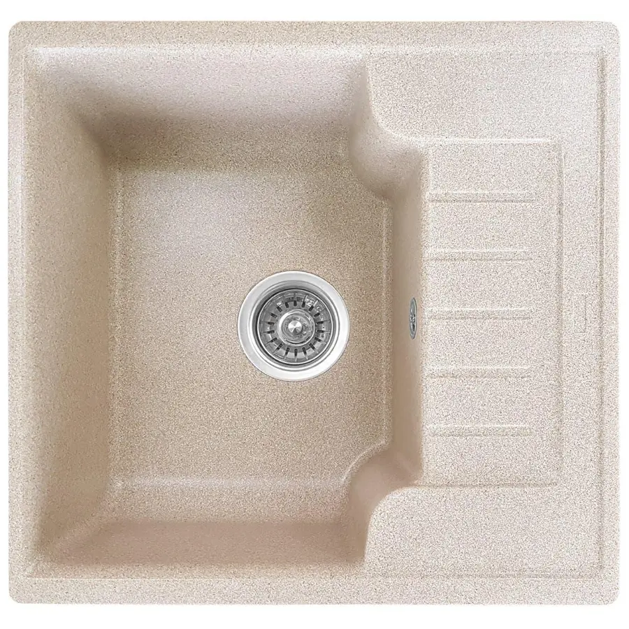 Гранитная кухонная мойка Valetti Europe модель №71 прямоугольной формы. Цвет черный.